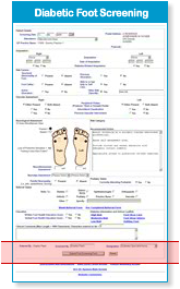 Diabetic foot screening form - submission
